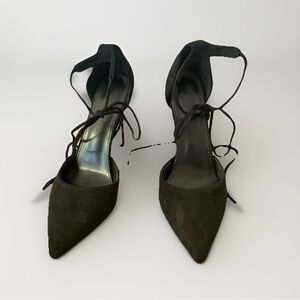 Black Women's Lace-Up Heels Size 42 (10)